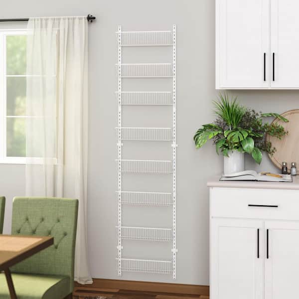 ClosetMaid 77.5 in. H x 18 in. W White Steel 8-Drawer Close Mesh