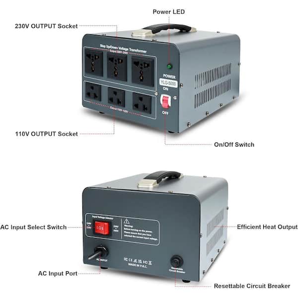 【セール】福袋のファッション通販 Up/Down Step 5000W YICHUHAOXI Voltage Converter Transformer デュエルマスターズ