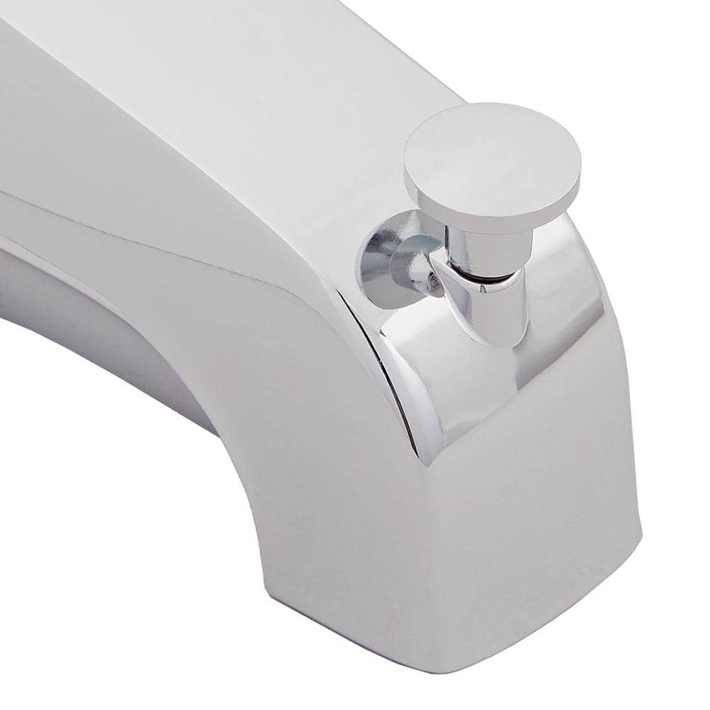 Chrome Tub Spout with Diverter and Adapters