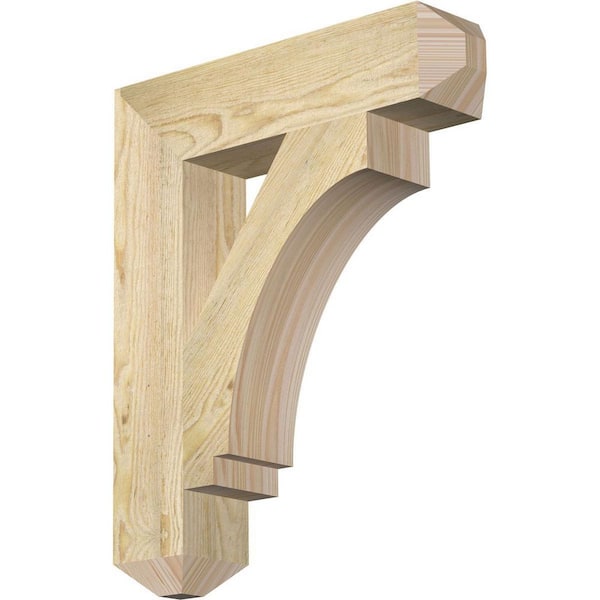 Ekena Millwork 4 in. x 22 in. x 18 in. Douglas Fir Imperial Craftsman Rough Sawn Bracket
