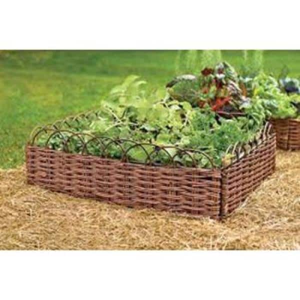 4 ft. Woven Willow Edging with Arc Top
