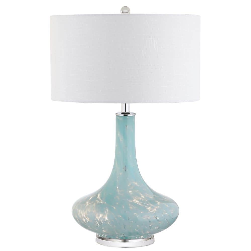 Montreal 29" Ice Blue Glass and Acrylic Table Lamp