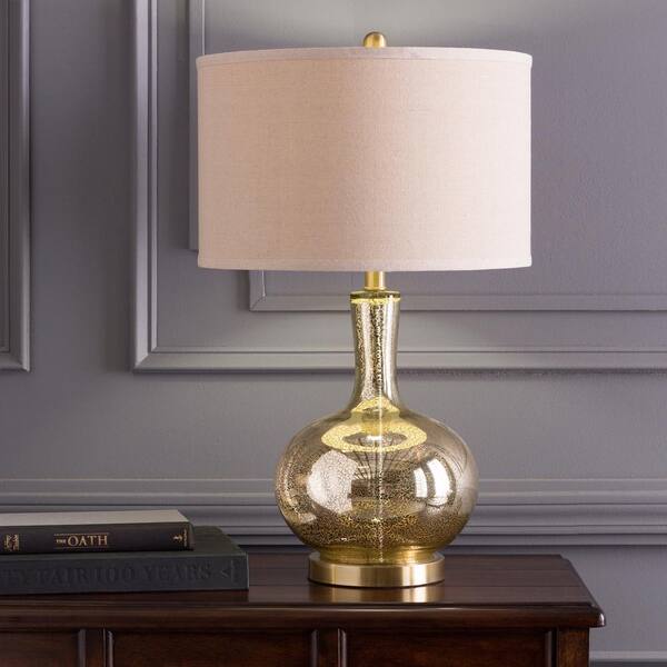 Artistic Weavers Octave 16 In Goldtone Mercury Speckle Indoor Table Lamp S00151050688 Artistic Weavers Octave 16 In Goldtone, Gold Tone Desk Lamp