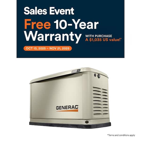 26,000 Watt - Dual Fuel Air- Cooled Whole House Home Standby Generator, Smart Home Monitoring