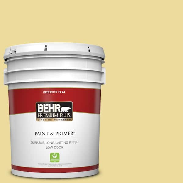 BEHR PREMIUM PLUS 5 gal. #P330-3A Flourish Flat Low Odor Interior Paint & Primer