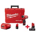 M12 FUEL 12-Volt Lithium-Ion Brushless Cordless 1/4 in. Hex Impact Driver Kit W/ M12 6.0Ah Battery