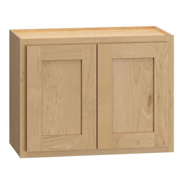 QuickShip Cottage 24 in. W x 12 in. D x 18 in. H Assembled Plywood Wall Bridge Kitchen Cabinet in Canopy Partial Overlay