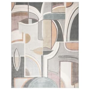 Blayne Mondrian Multi-Colored 6 ft. x 9 ft. Geometric Indoor Area Rug