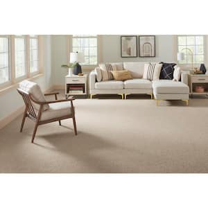 Cleoford Twine Beige 47 oz. Triexta Texture Installed Carpet