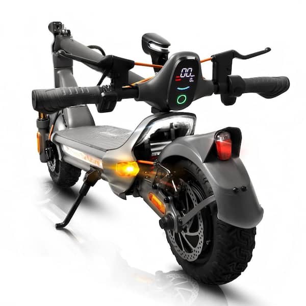 1600W Peak Motor, 2-Wheel Electric Scooter, Foldable E-Scooter with Full Suspension, Fingerprint Lock, Dual Braking