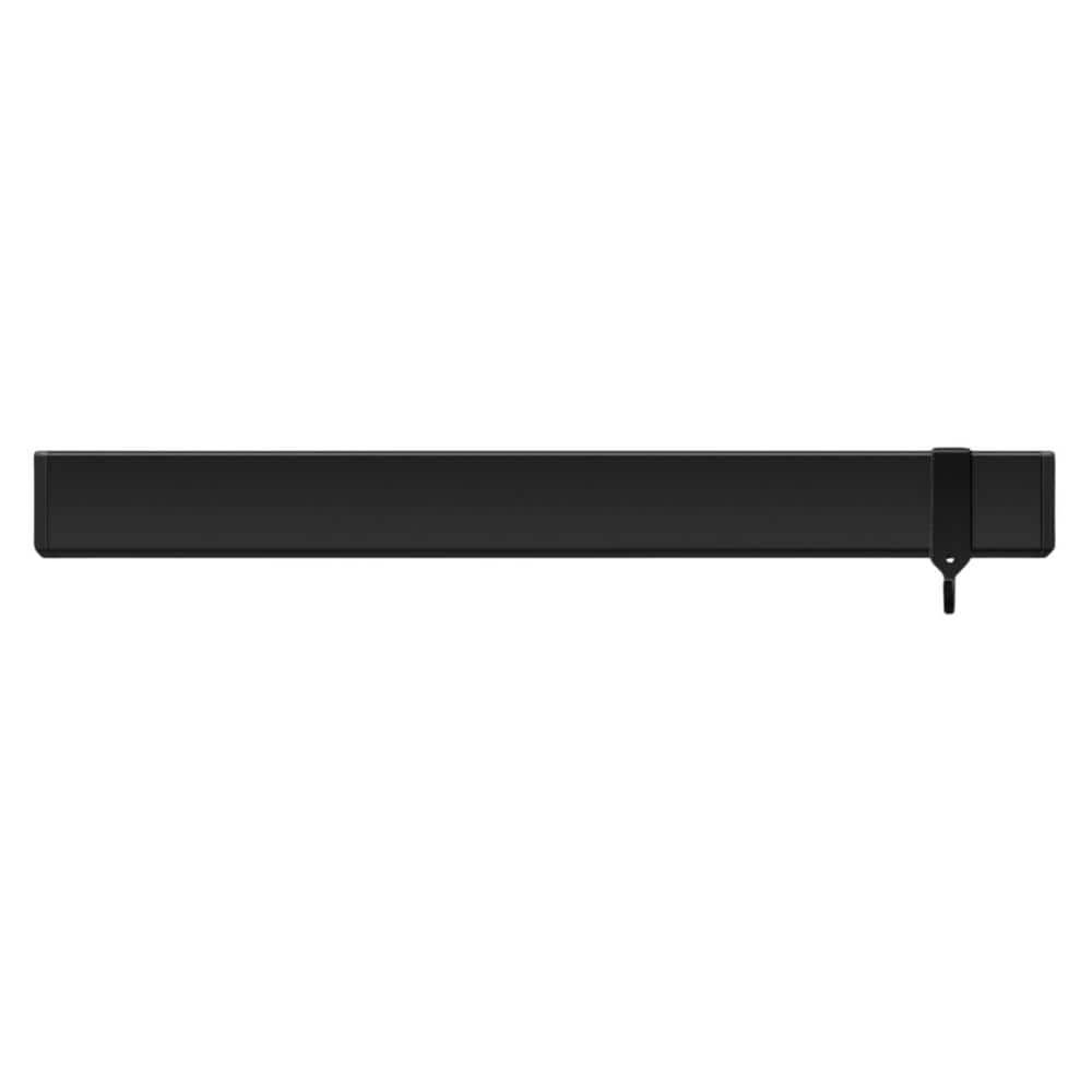 7-Knife 17 in. Black Double Sided Magnetic Knife Holder, Stainless Steel Knife Strip, Magnetic Knife Bar with 3 Hooks