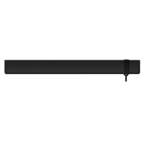Numhew 7-Knife 17 in. Black Double Sided Magnetic Knife Holder, Stainless Steel Knife Strip, Magnetic Knife Bar with 3 Hooks