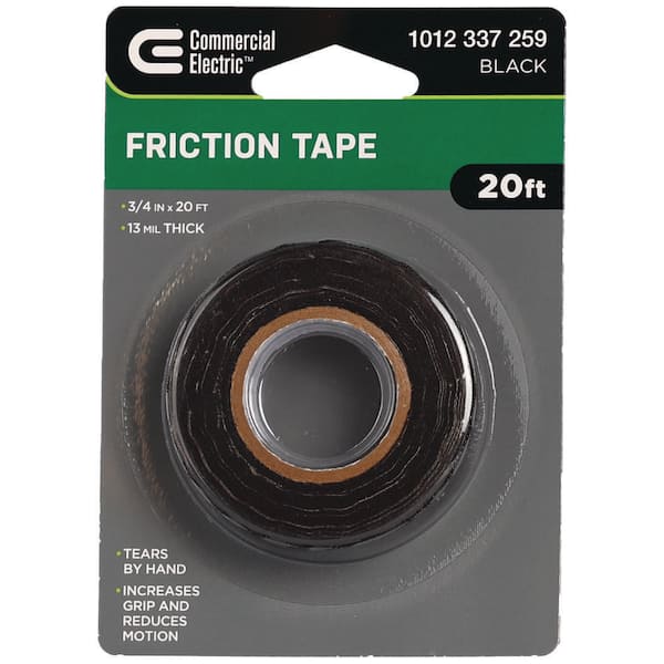 3/4 in. x 20 ft. Friction Tape, Black