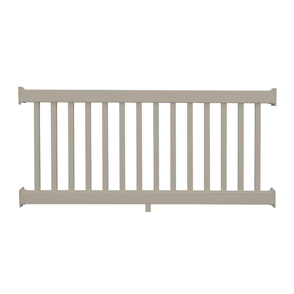 Naples 3 ft. H x 6 ft. W Khaki Vinyl Railing Kit price history on PriceWatchPro