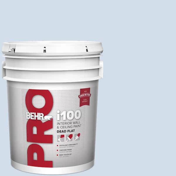 BEHR PRO 5 gal. #M530-1 Ice Drop Dead Flat Interior Paint