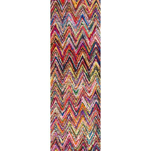 nuLOOM Oconnor Geometric Multi 3 ft. x 10 ft. Runner