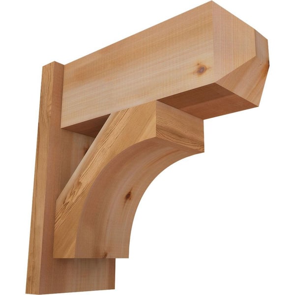 Ekena Millwork 8 in. x 18 in. x 18 in. Westlake Craftsman Smooth Western Red Cedar Outlooker