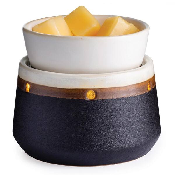 Candle Warmers Etc Ironstone Deluxe 2-in-1 Fragrance Warmer