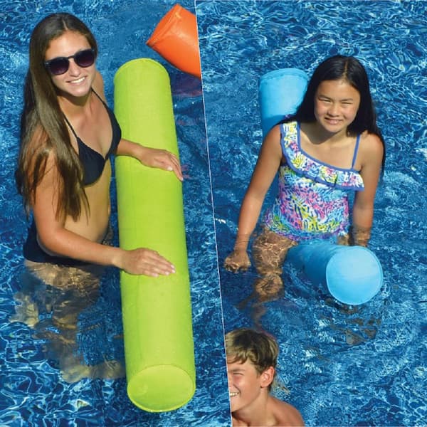 Swimline SunSoft Blue and Lime Green Swimming Pool Doodles Combo (2-Pack)