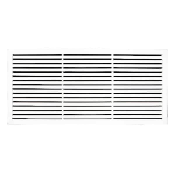 ACLAMINAIRE 36 in. x 16 in. Aluminum Return Air Grille in White
