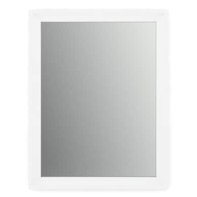 Matte White Fmirl1 Wdh R, White Framed Bathroom Mirror