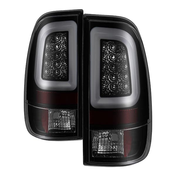 Ford Super Duty F-250/ F-350/ F-450 08-16 Version 3 Light Bar LED Tail Lights- Black Smoke