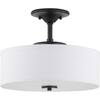 Progress Lighting Inspire Collection Graphite Integrated LED Semi-Flush ...