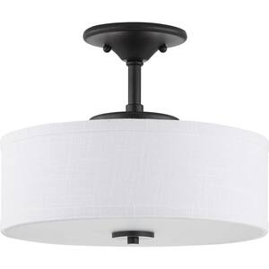 Inspire Collection Graphite Integrated LED Semi-Flush Mount