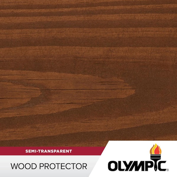 Wood Protector 1 gal. ST-2021 Royal Mahogany Exterior Semi-Transparent Stain Plus Sealer in One