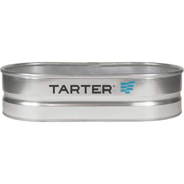 TARTER 2 ft. x 1 ft. x 4 ft. Galvanized Steel Oval Raised Bed Planter