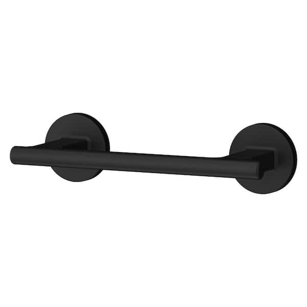 Capistrano Wall Mount Double Post Toilet Paper Holder in Matte Black