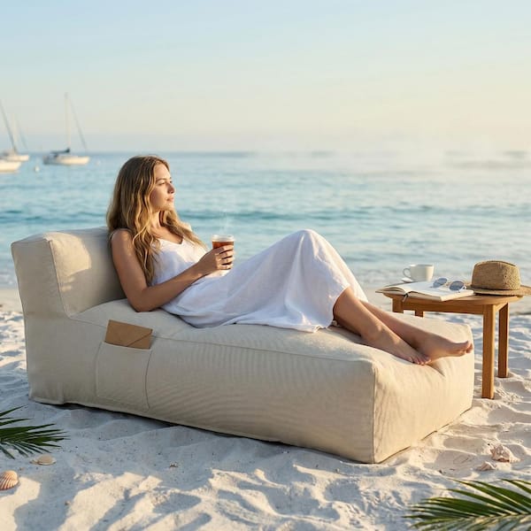 eVita Outdoor Olefin Chaise Lounge LL02A - The Home Depot