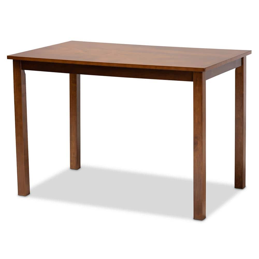 Nicolette Walnut Brown 5-Piece Wood Dining Set