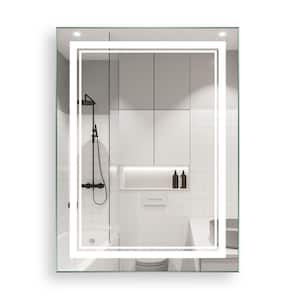 24 in. W x 32 in. H Rectangular Frameless Anti-Fog Wall Mounted Bathroom Vanity Mirror