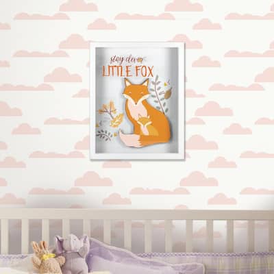 8 in. x 10 in. Stay Clever Little Fox 1-Piece Shadowbox with Raised Shape