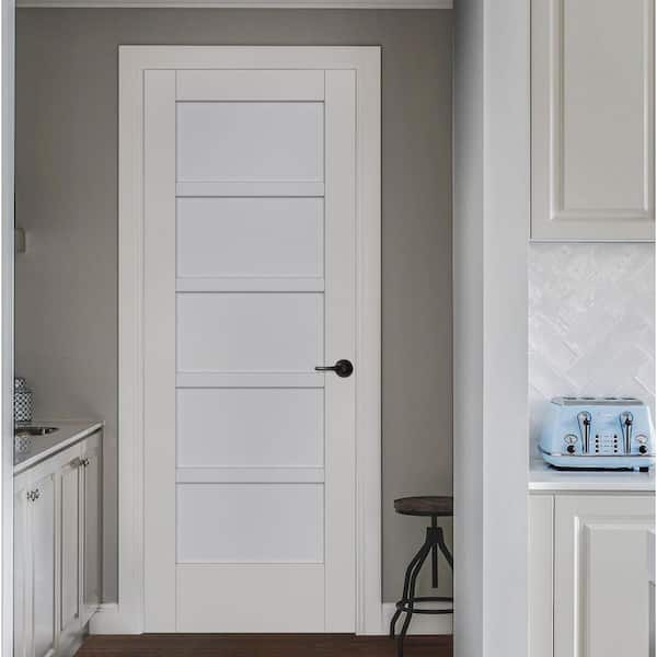 32 in. x 96 in. MODA Primed PMP1055 Solid Core Wood Interior Door Slab