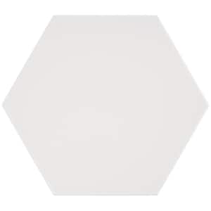 Eclipse White 7.79 in. x 8.98 in. Matte Porcelain Floor and Wall Tile (9.03 sq. ft. / Case)
