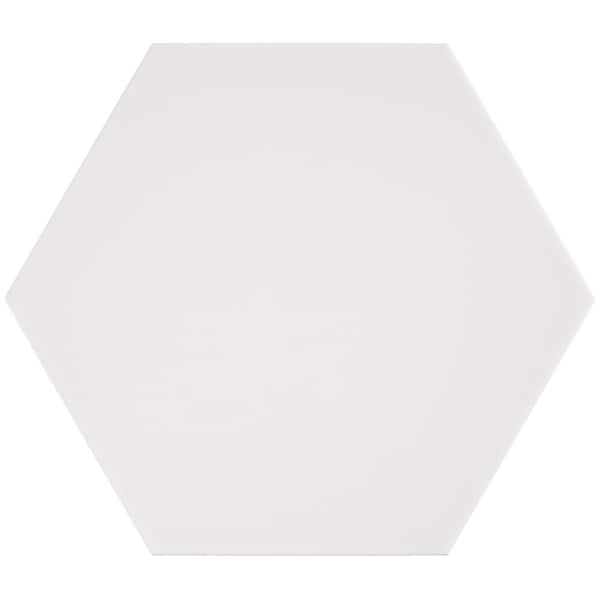 Ivy Hill Tile Eclipse White 7.79 in. x 8.98 in. Matte Porcelain Floor and Wall Tile (9.03 sq. ft. / Case)