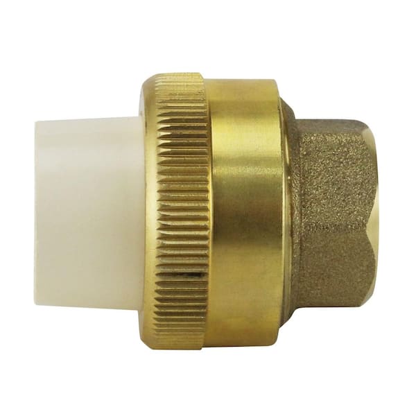 Apollo 1/2 in. Brass Solvent Weld CPVC x 1/2 in. Solder Union