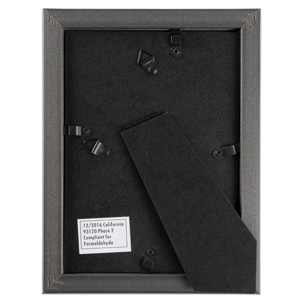 Elegant Black 5"x7" Floating Picture Frame Set for Wall & Tabletop - 6 Pack