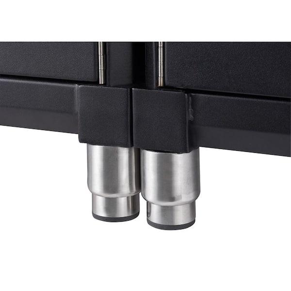 PRO Series 4-Piece 18-Gauge Steel Garage Storage System in Black (92 in. W x 76 in. H x 24 in. D)