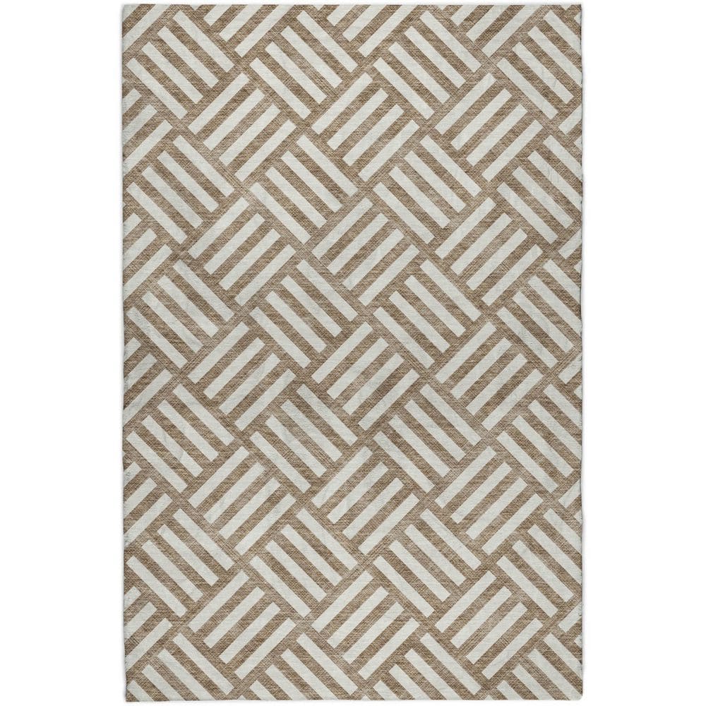 Dream Shag Premium Machine Washable Abstract ADS620 Brown 5 ft. x 7 ft. 6 in. Area Rug price history on PriceWatchPro