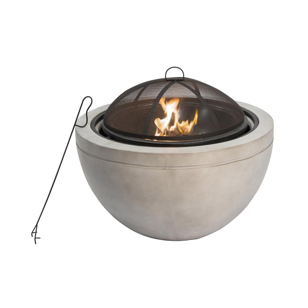 Teamson Home 30 In X 22 83 Round, Backyard Wood Burning Fire Pit