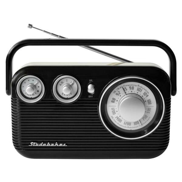 Studebaker Portable AM/FM Radio in Teal SB2000TE - The Home Depot