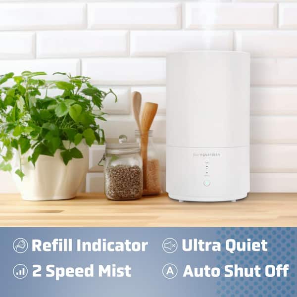 Pure Guardian 2-Gal. 120-Hour Ultrasonic Warm and Cool Mist Humidifier with  Aromatherapy H4810AR - The Home Depot