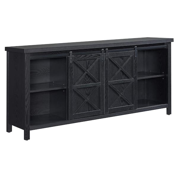 GZMR Black TV Stand for 70-in TV Stands Modern/Contemporary Black TV Cabinet  (Accommodates TVs up to 70-in) in the TV Stands department at