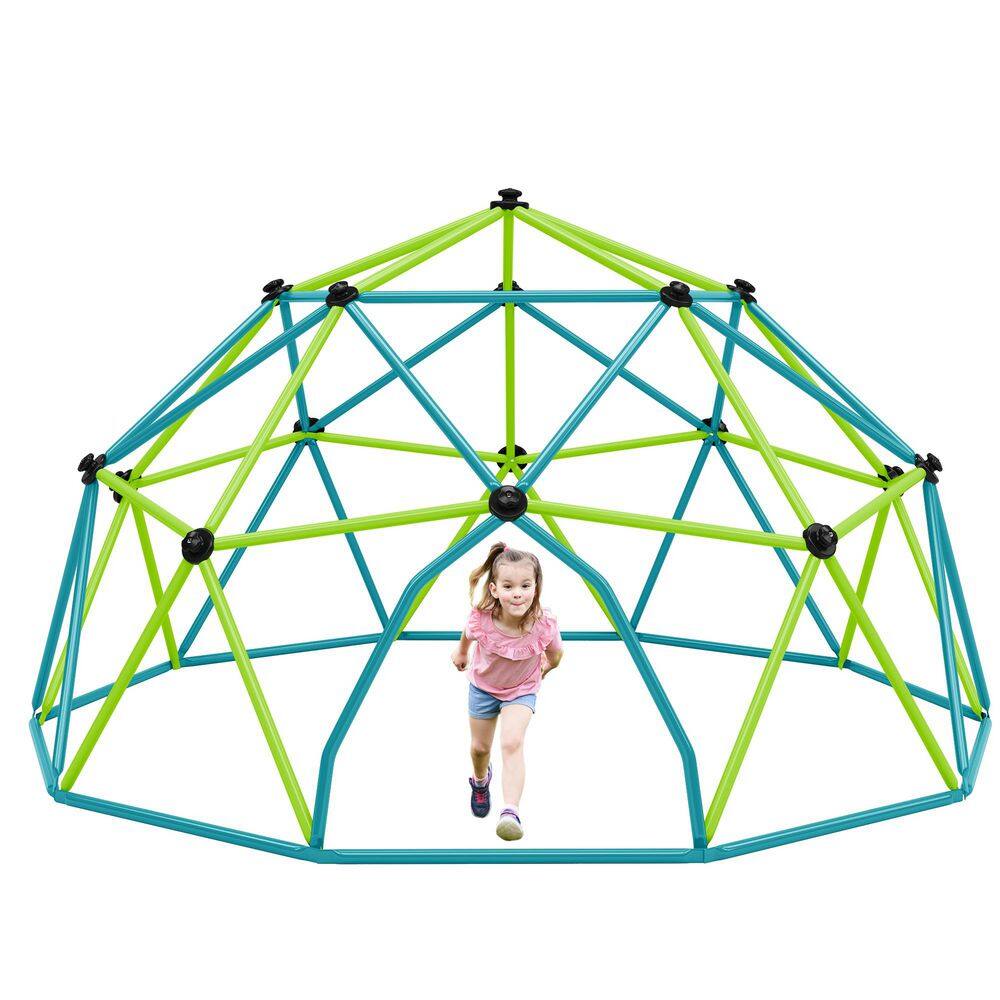 12 ft. Blue and Green Geometric Outdoor Climbing Dome