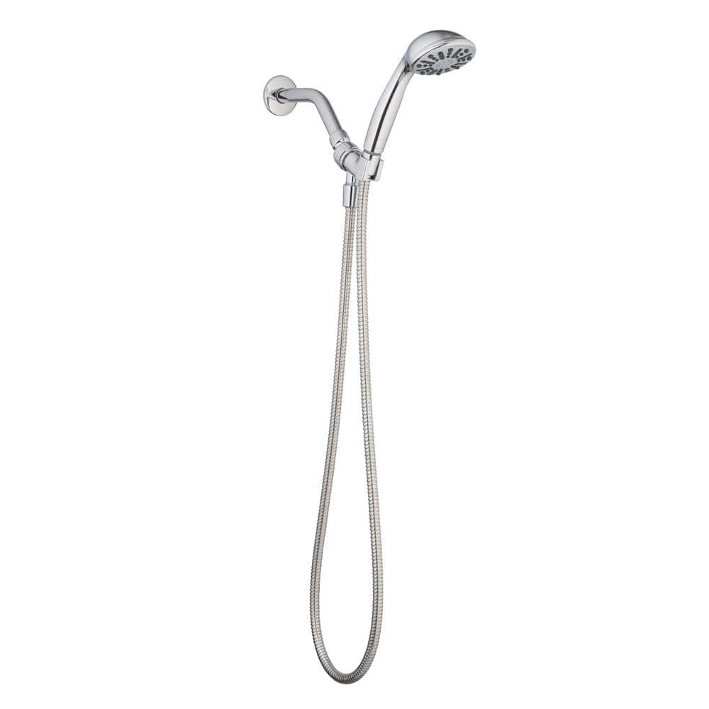 Chrome Handheld Wall Mounted Shower Head with 60-Inch Hose