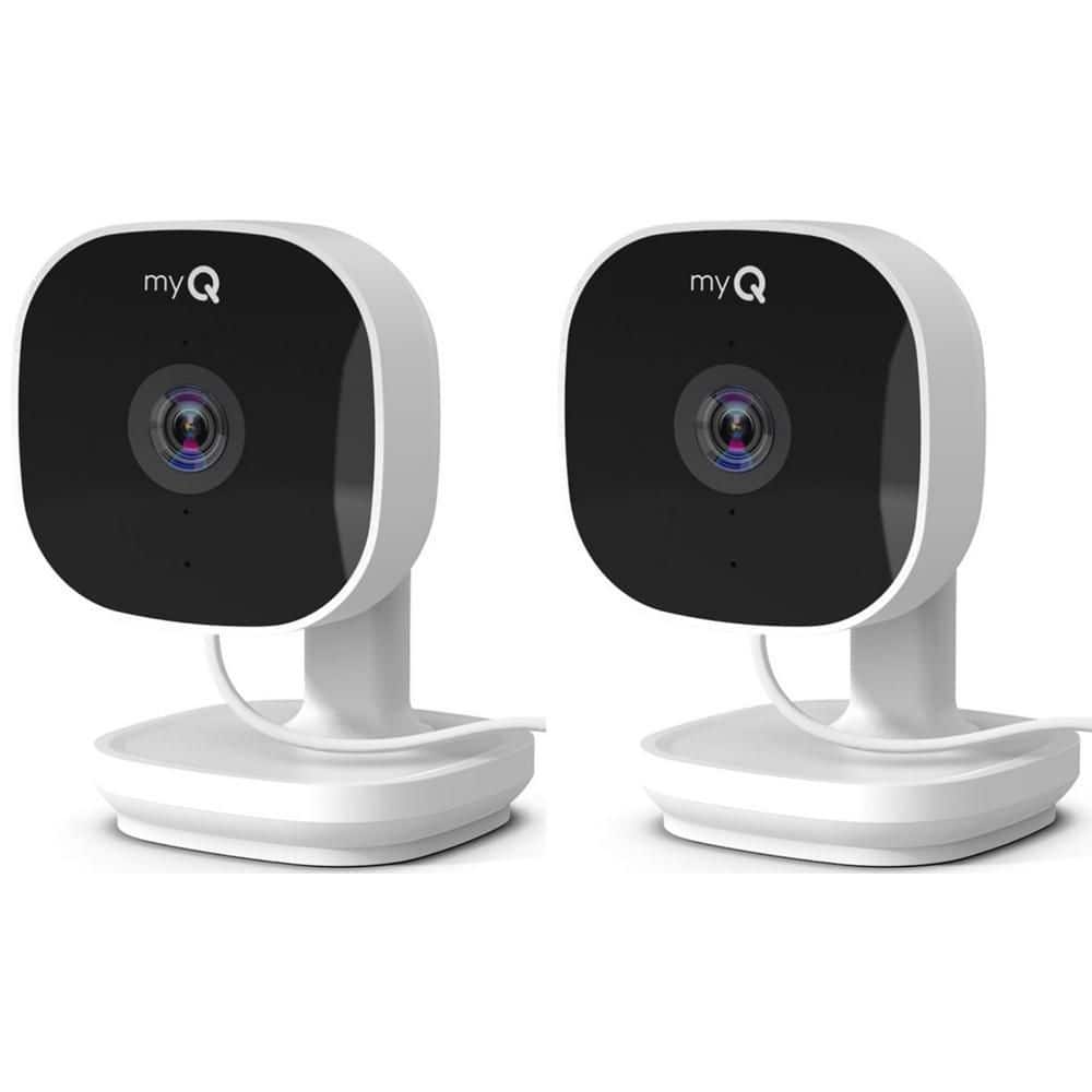 Chamberlain myQ Smart Indoor Home Security Camera (2-Pack) myQ