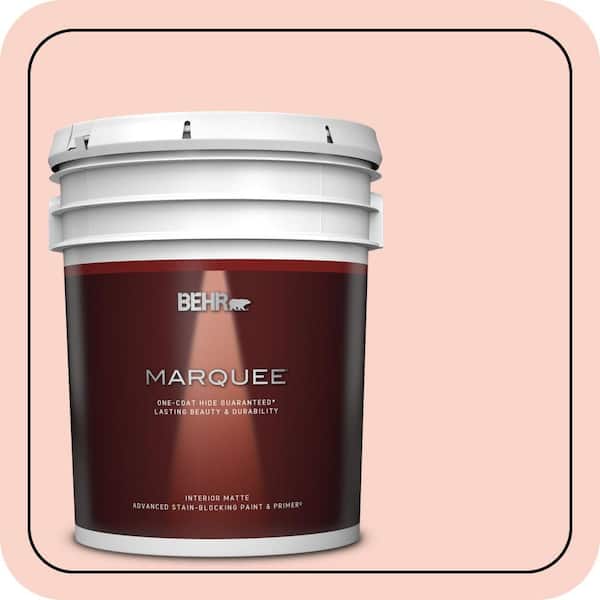 BEHR MARQUEE 5 gal. #P180-1 Deco Shell Matte Interior Paint & Primer